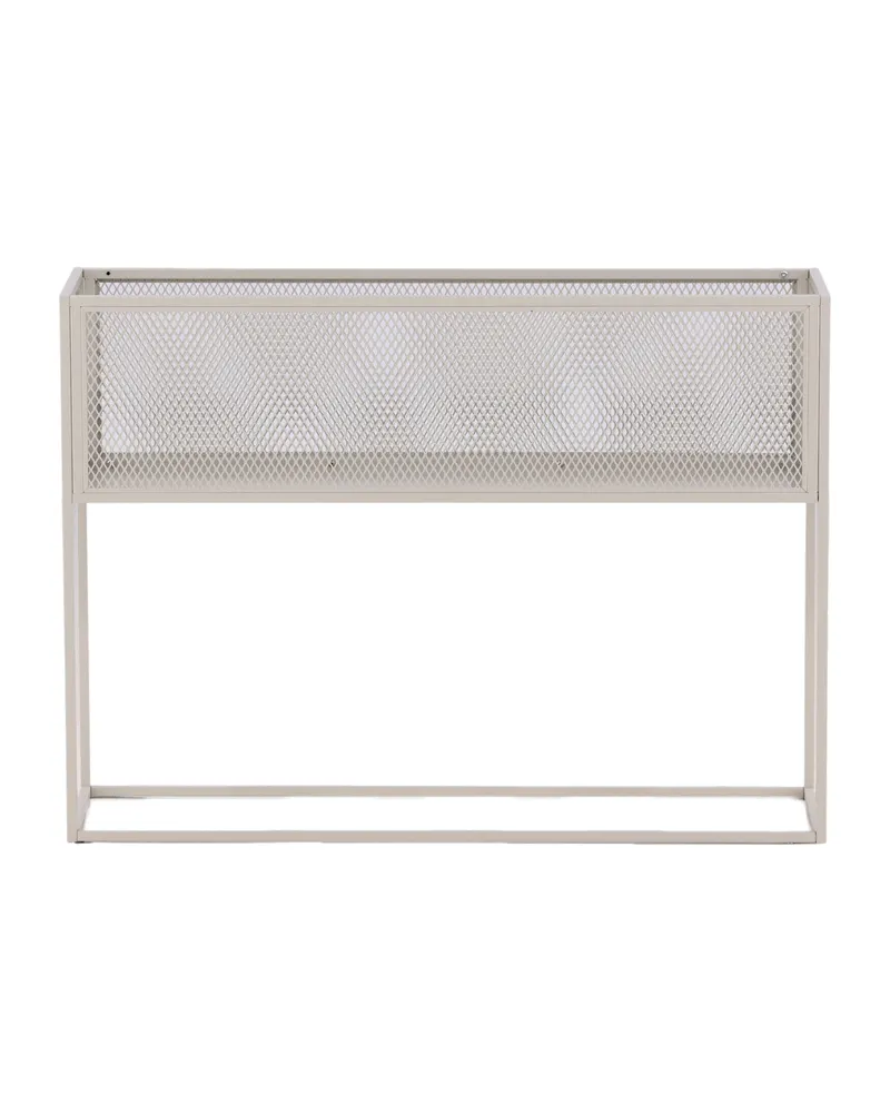 Netz Regal mit Gitterablage auf schlanken Beinen in Beige mit Blumenmuster, Gestell Beige, Ansicht 7