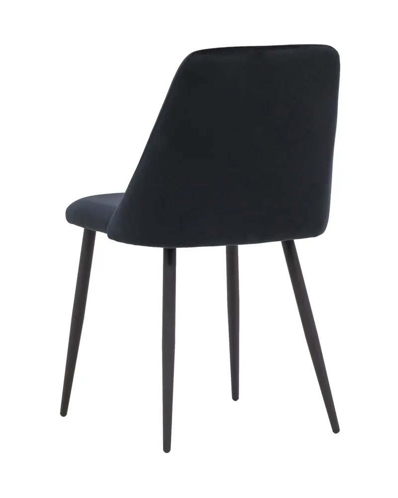 Night gepolsterter Esszimmerstuhl in Schwarz, Polyester-Samt, Ansicht 8