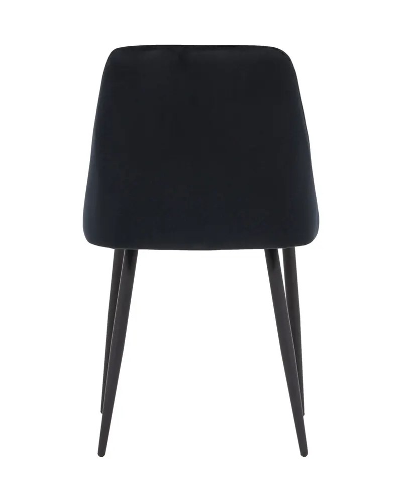Night gepolsterter Esszimmerstuhl in Schwarz, Polyester-Samt, Ansicht 9