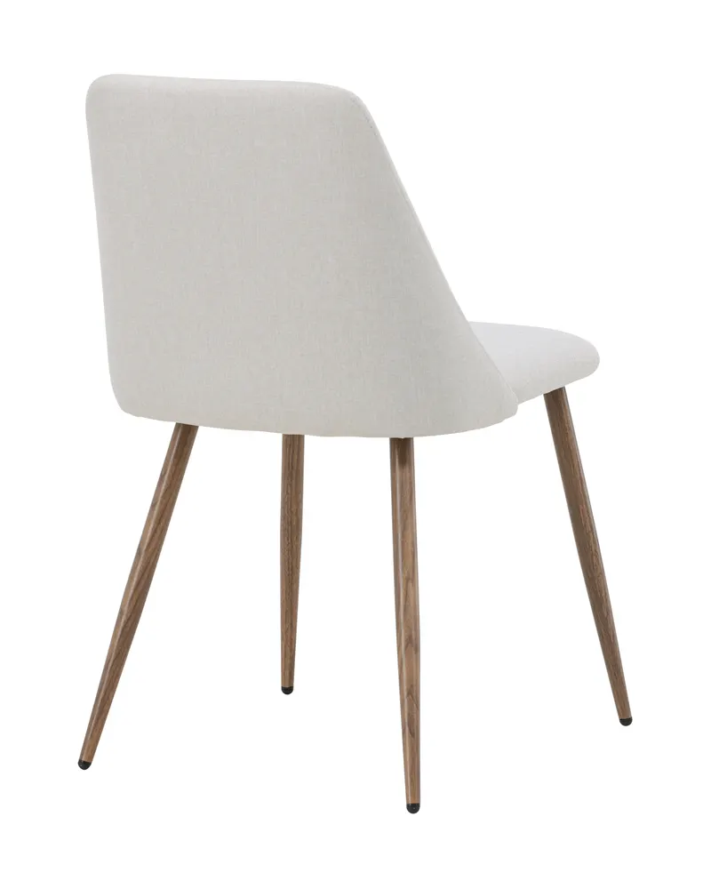 Night gepolsterter Esszimmerstuhl in Beige, Gestell Mokka, Polyester in Leinenoptik, Ansicht 11