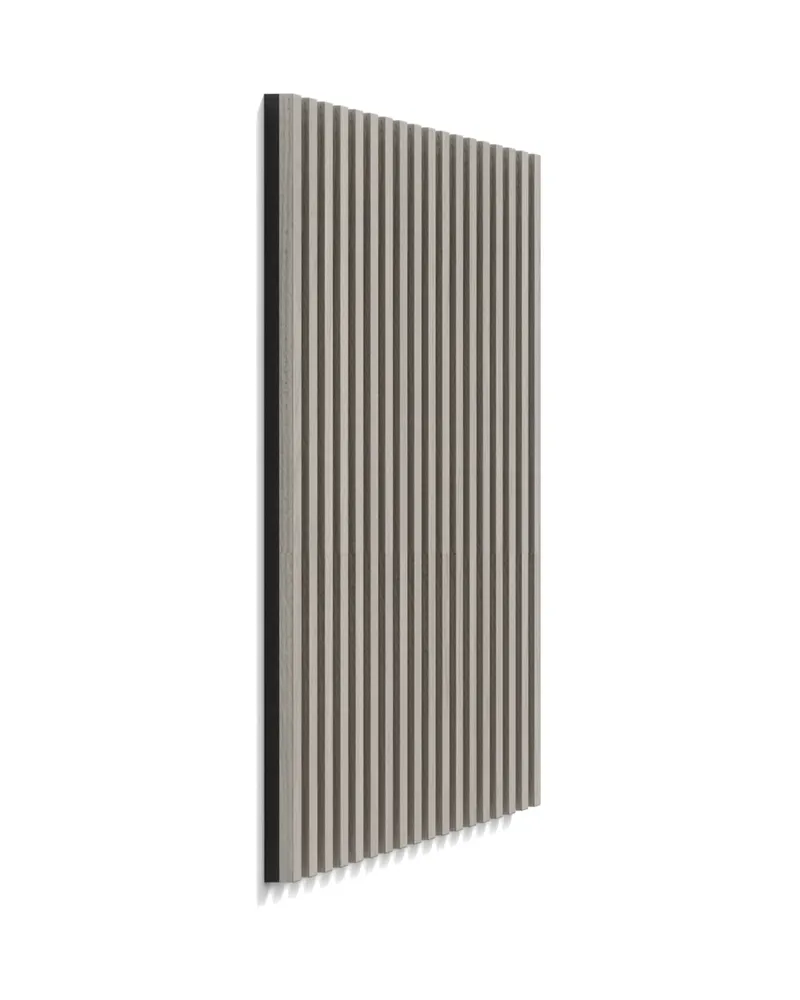 Nimes Garderobenpaneel mit Rillen aus MDF, 73 × 114 cm, Whitewash
