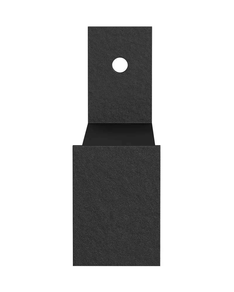 Nimes Garderobenhaken, Hakenleiste und Kleiderbügel in 21 × 11 × 3 cm, Schwarz, Ansicht 3