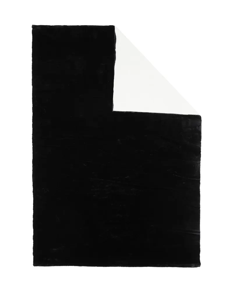 Nina Teppich rechteckig mit Schimmer in 230 × 160 cm, Schwarz, Ansicht 2