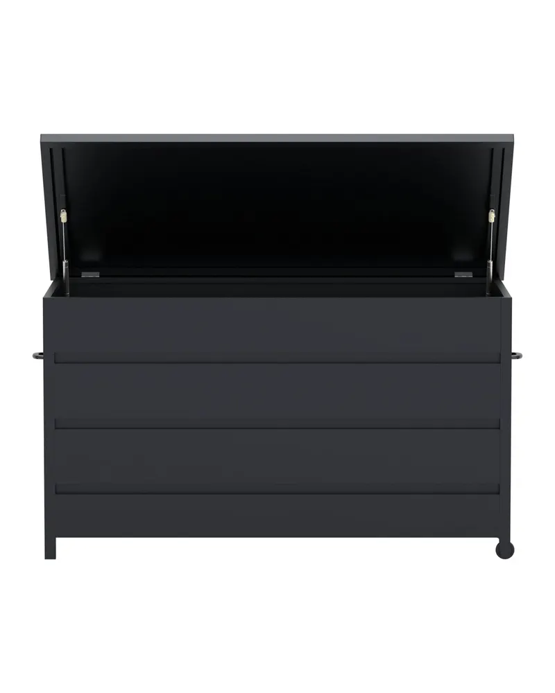 Nisis Gartenbox aus Aluminium mit Rollen, Ansicht 6