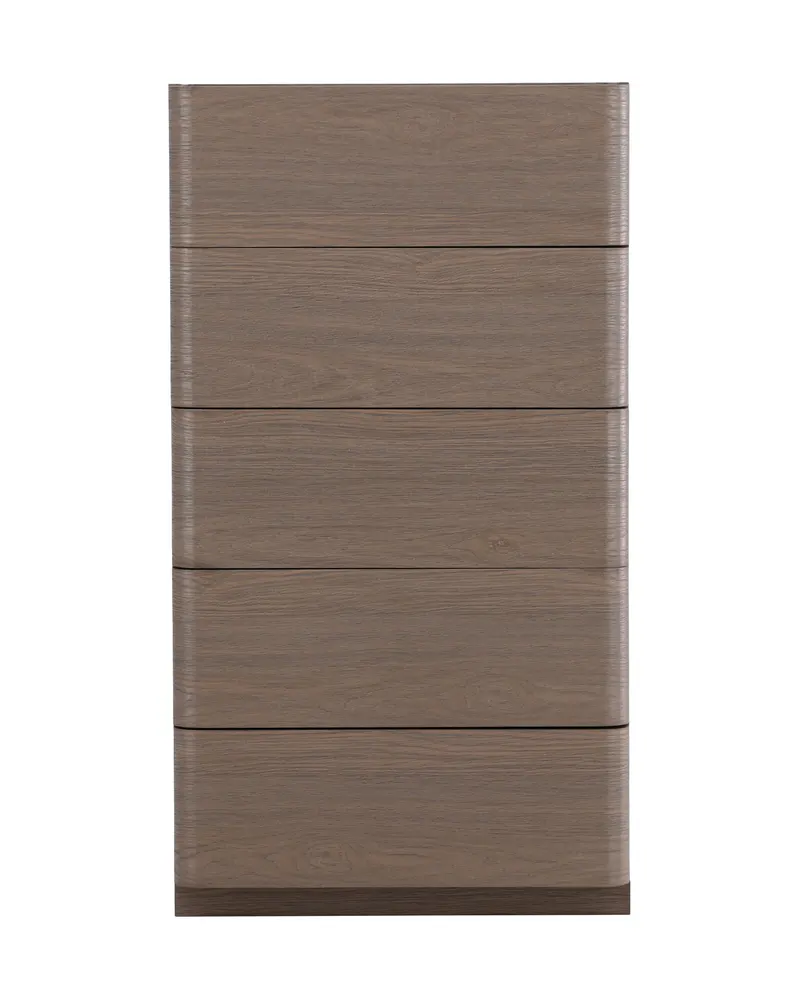 Noble Kommode mit gerundeten Seitenkanten in 35 × 100 × 55 cm, Mokka, Ansicht 1