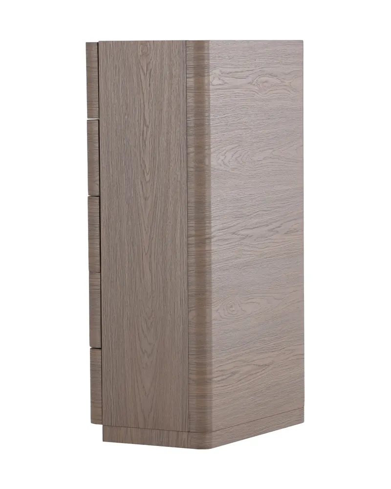 Noble Kommode mit gerundeten Seitenkanten in 35 × 100 × 55 cm, Mokka, Ansicht 9