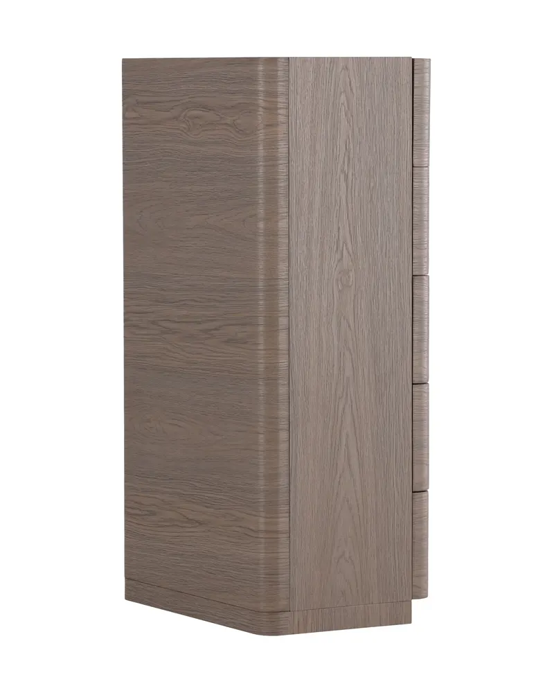 Noble Kommode mit gerundeten Seitenkanten in 35 × 100 × 55 cm, Mokka, Ansicht 12
