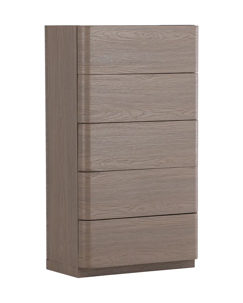 Noble Kommode mit gerundeten Seitenkanten in 35 × 100 × 55 cm, Mokka, Ansicht 2