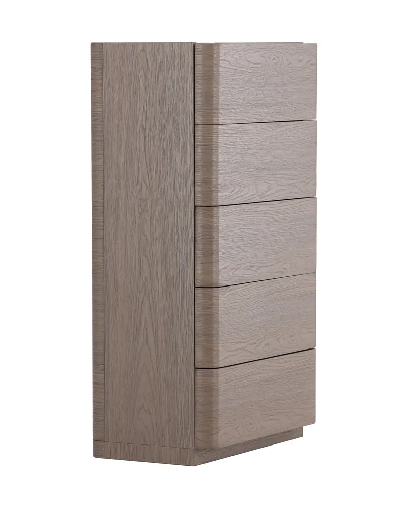 Noble Kommode mit gerundeten Seitenkanten in 35 × 100 × 55 cm, Mokka, Ansicht 3