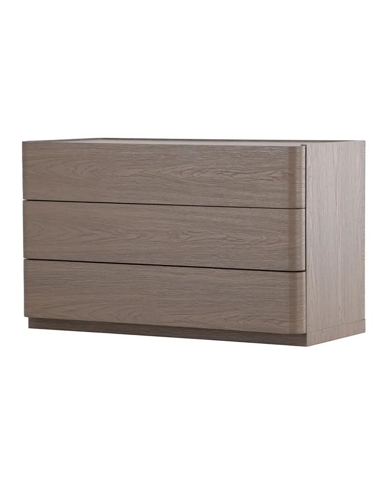 Noble Kommode mit gerundeten Seitenkanten in 48 × 60 × 100 cm, Mokka, Ansicht 7