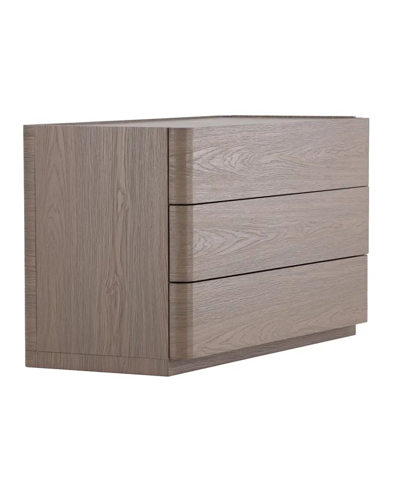 Noble Kommode mit gerundeten Seitenkanten in 48 × 60 × 100 cm, Mokka, Ansicht 3