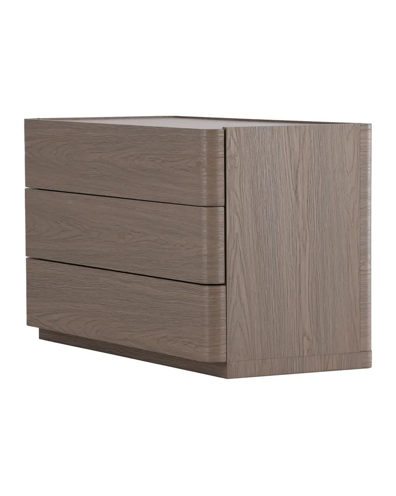 Noble Kommode mit gerundeten Seitenkanten in 48 × 60 × 100 cm, Mokka, Ansicht 5