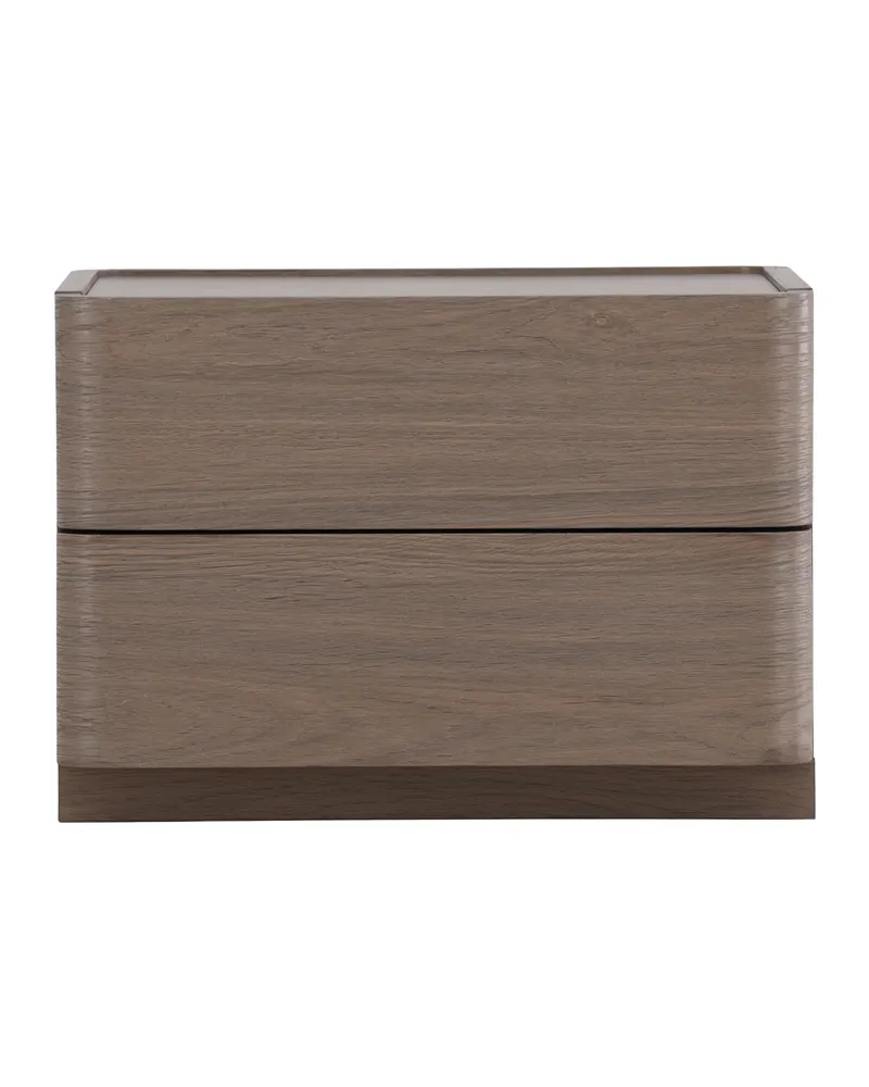 Noble Kommode mit gerundeten Seitenkanten in 40 × 36 × 50 cm, Mokka, Ansicht 1