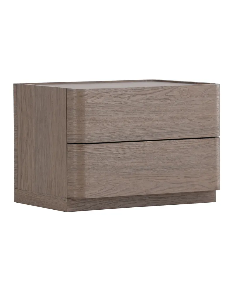Noble Kommode mit gerundeten Seitenkanten in 40 × 36 × 50 cm, Mokka, Ansicht 2