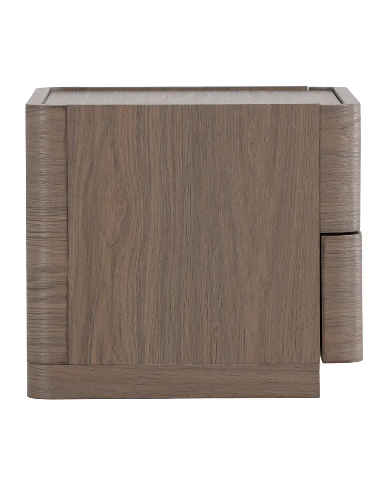 Noble Kommode mit gerundeten Seitenkanten in 40 × 36 × 50 cm, Mokka, Ansicht 4