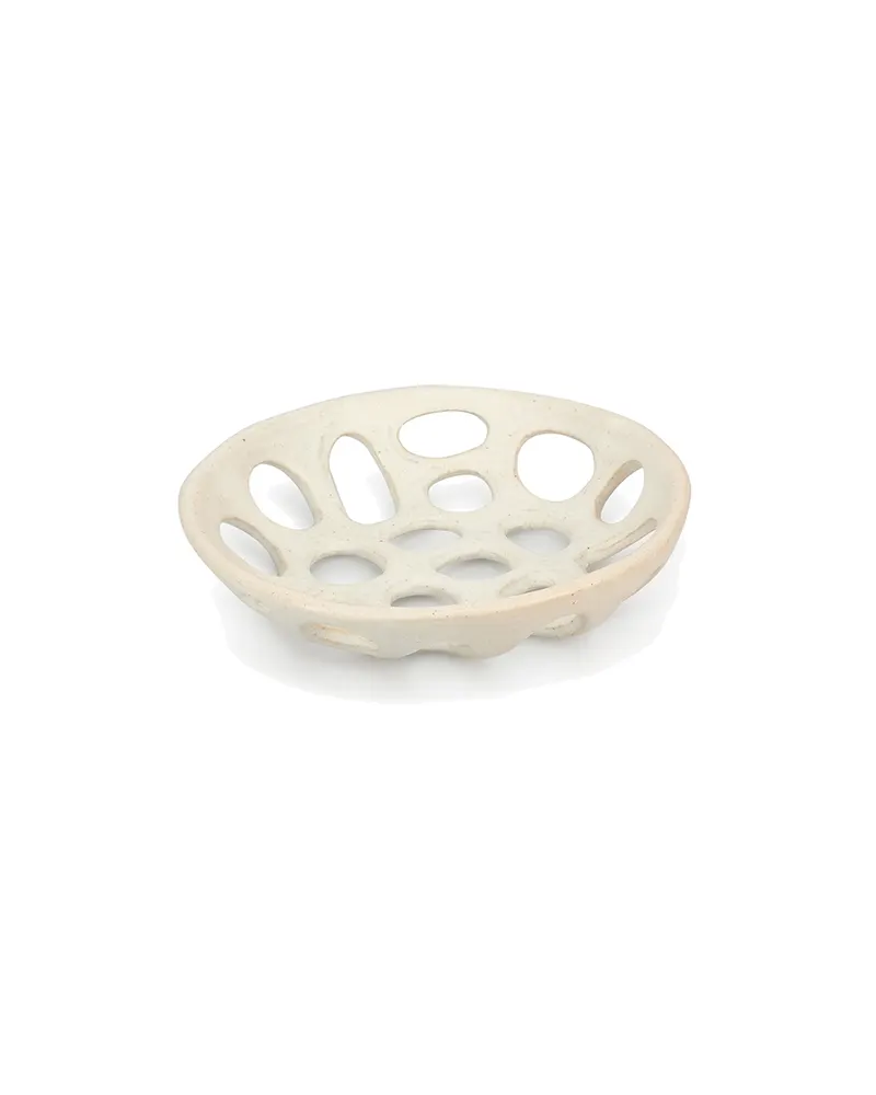 Nomad Dekoschale aus Steinzeug in Beige, Ø 20,5 cm