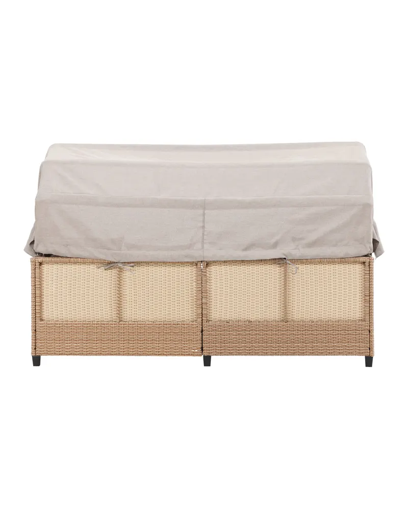 Nopy Sonnenliege mit Sonnendach in Beige, Ansicht 7
