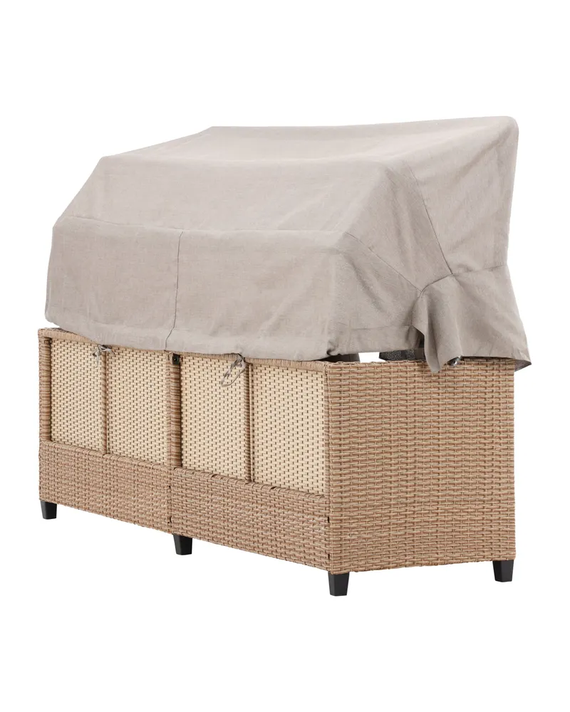 Nopy Sonnenliege mit Sonnendach in Beige, Ansicht 9
