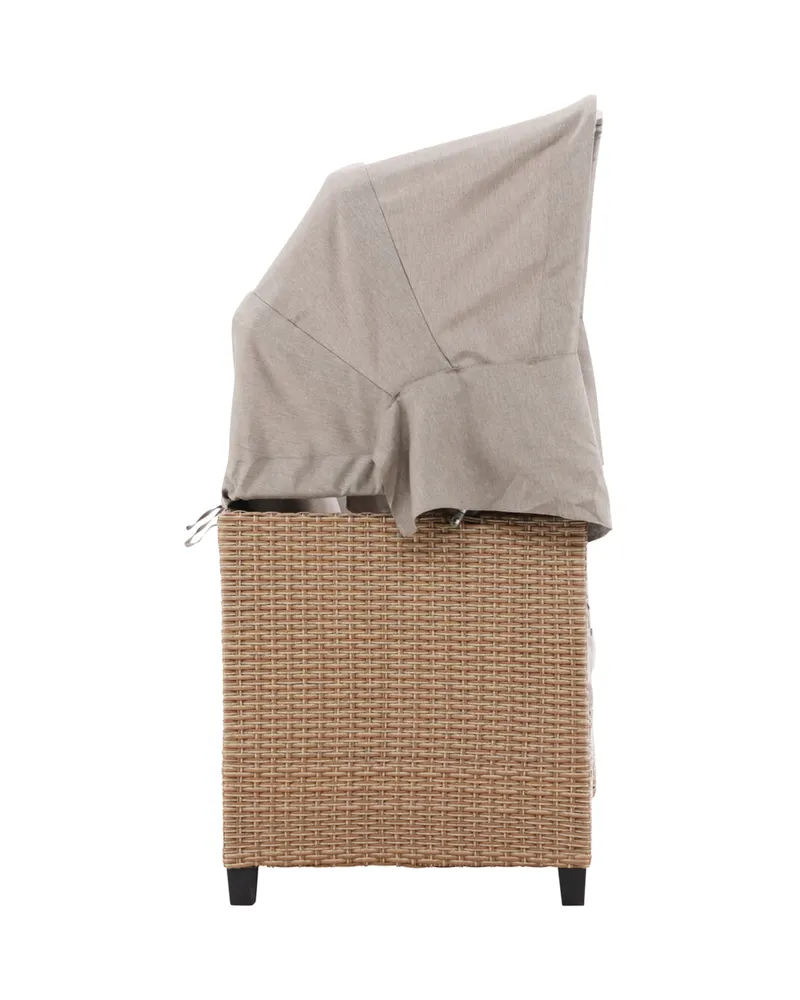 Nopy Sonnenliege mit Sonnendach in Beige, Ansicht 10