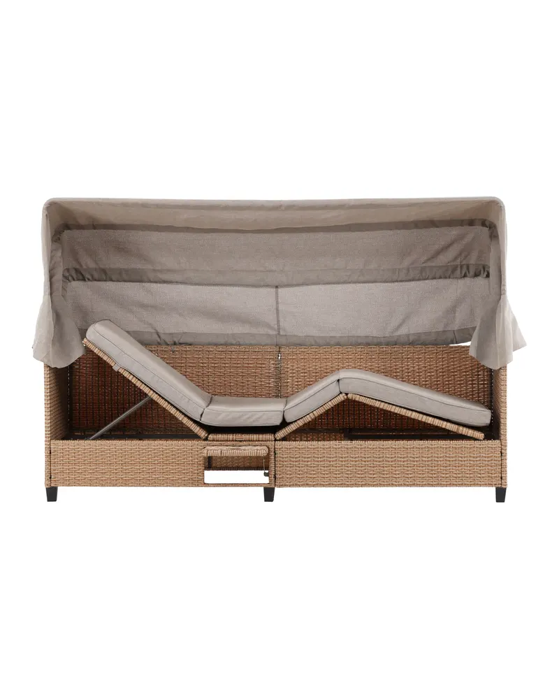 Nopy Sonnenliege mit Sonnendach in Beige, Ansicht 13