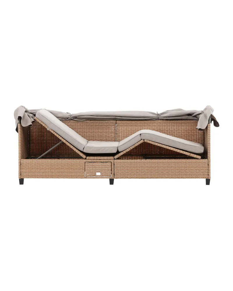 Nopy Sonnenliege mit Sonnendach in Beige, Ansicht 14