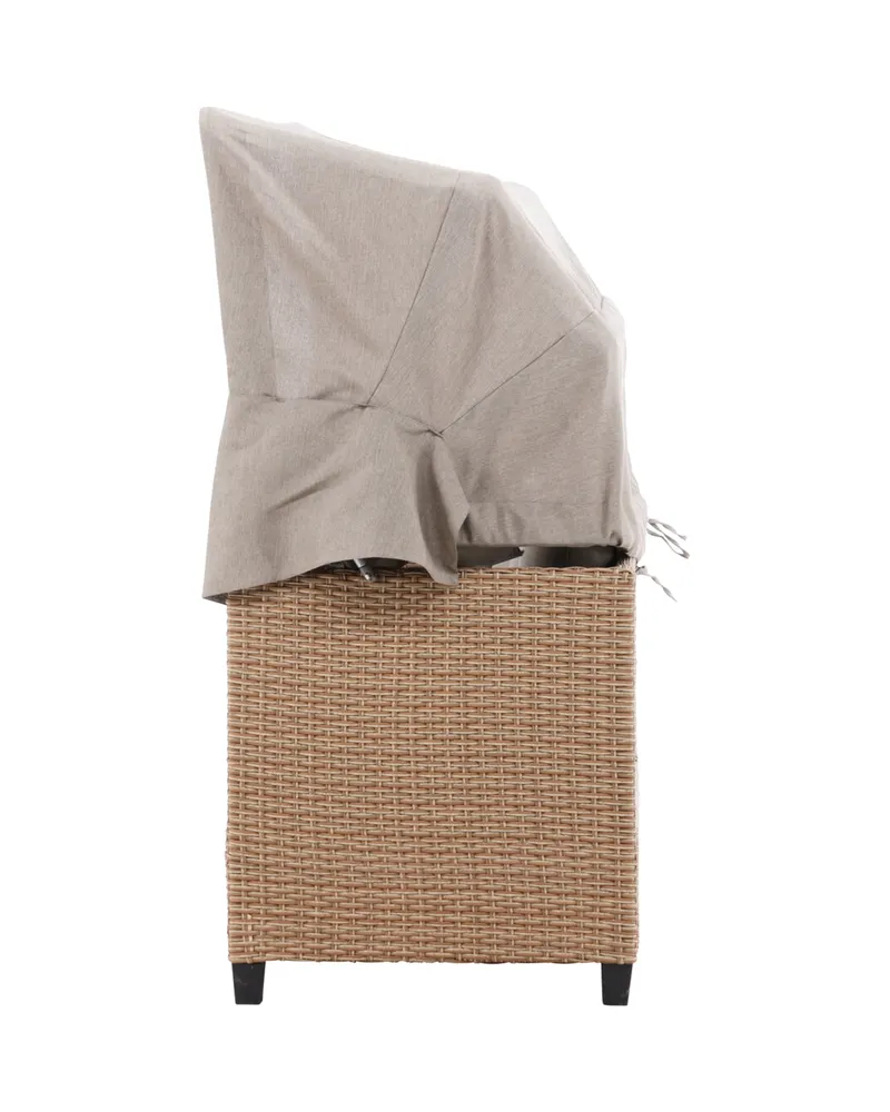Nopy Sonnenliege mit Sonnendach in Beige, Ansicht 4