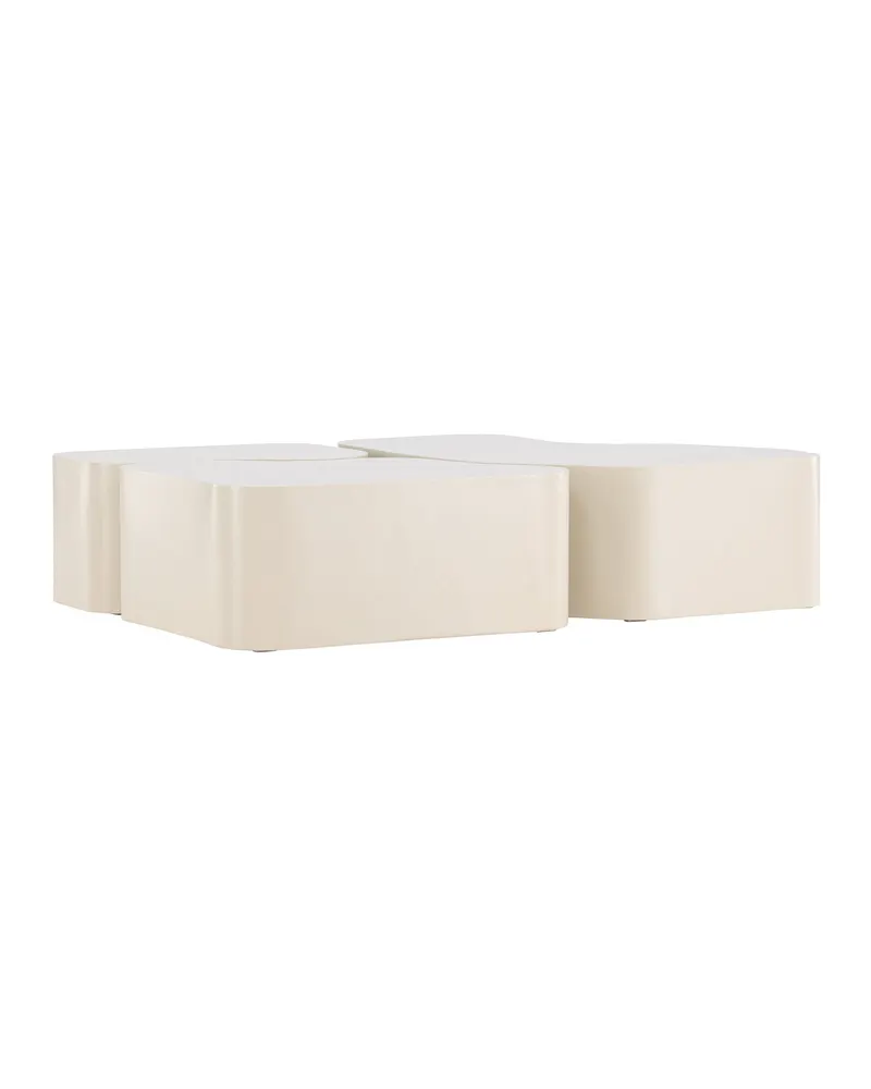 Nordland dreiteiliger Couchtisch in Beige, Ansicht 2