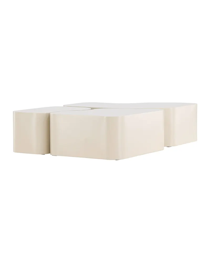 Nordland dreiteiliger Couchtisch in Beige, Ansicht 3