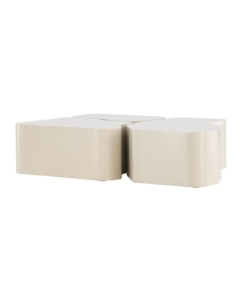 Nordland dreiteiliger Couchtisch in Beige, Ansicht 5