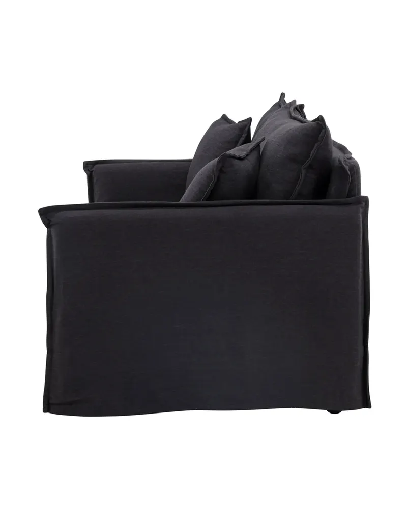 Nova 3-Sitzer-Sofa mit abnehmbarem Bezug in Schwarz, Ansicht 8