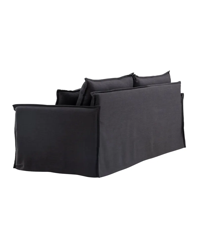 Nova 3-Sitzer-Sofa mit abnehmbarem Bezug in Schwarz, Ansicht 9