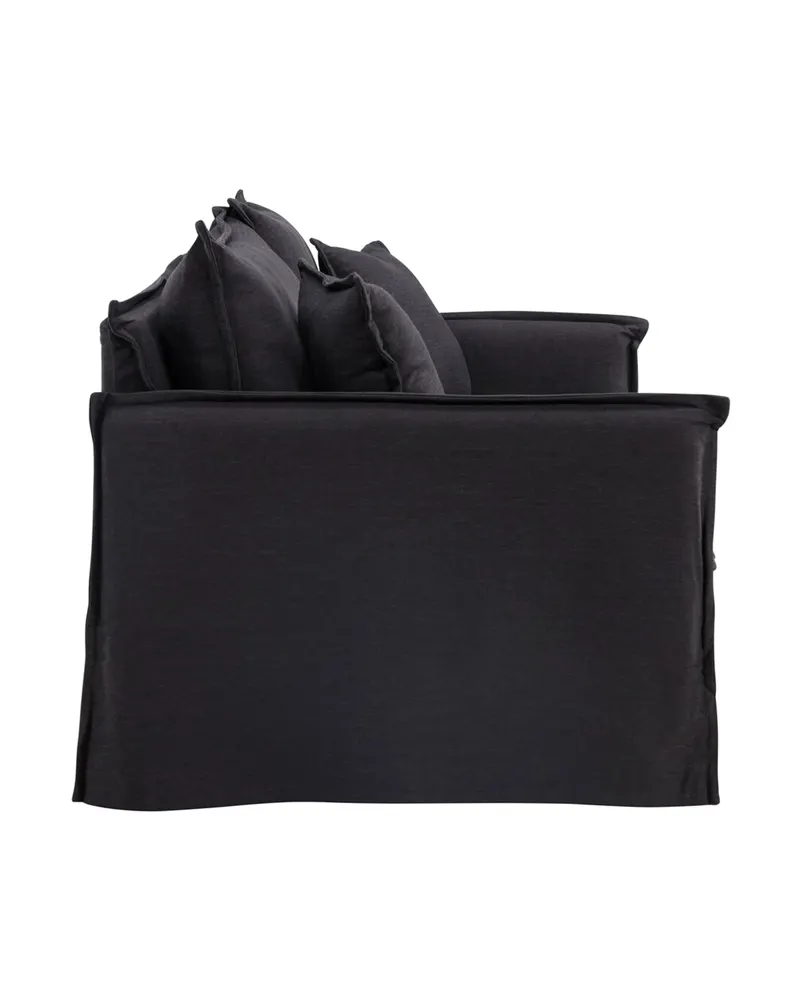 Nova 3-Sitzer-Sofa mit abnehmbarem Bezug in Schwarz, Ansicht 4