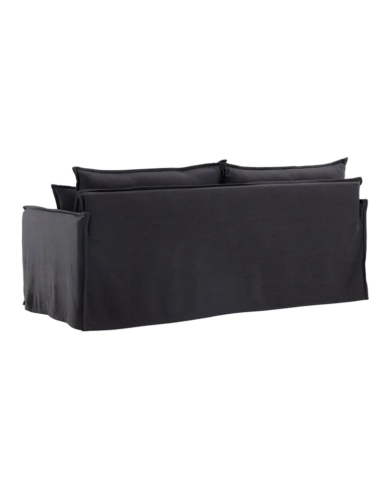 Nova 3-Sitzer-Sofa mit abnehmbarem Bezug in Schwarz, Ansicht 5