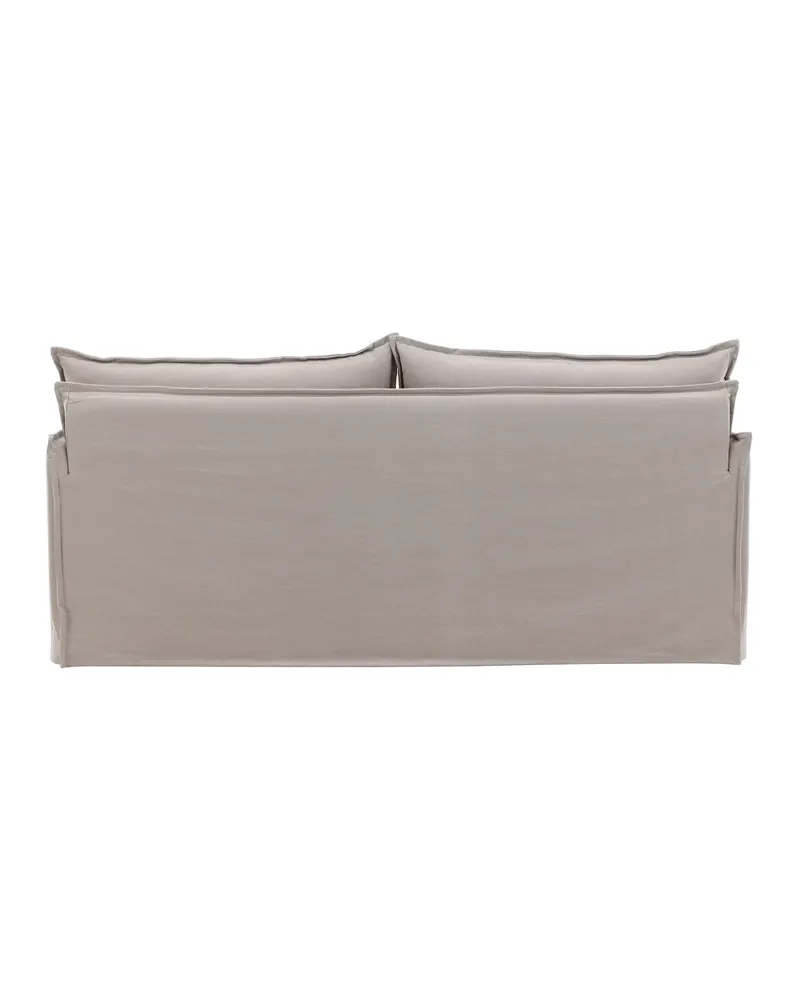 Nova 3-Sitzer-Sofa mit abnehmbarem Bezug in Braun, Gestell Schwarz, Ansicht 7