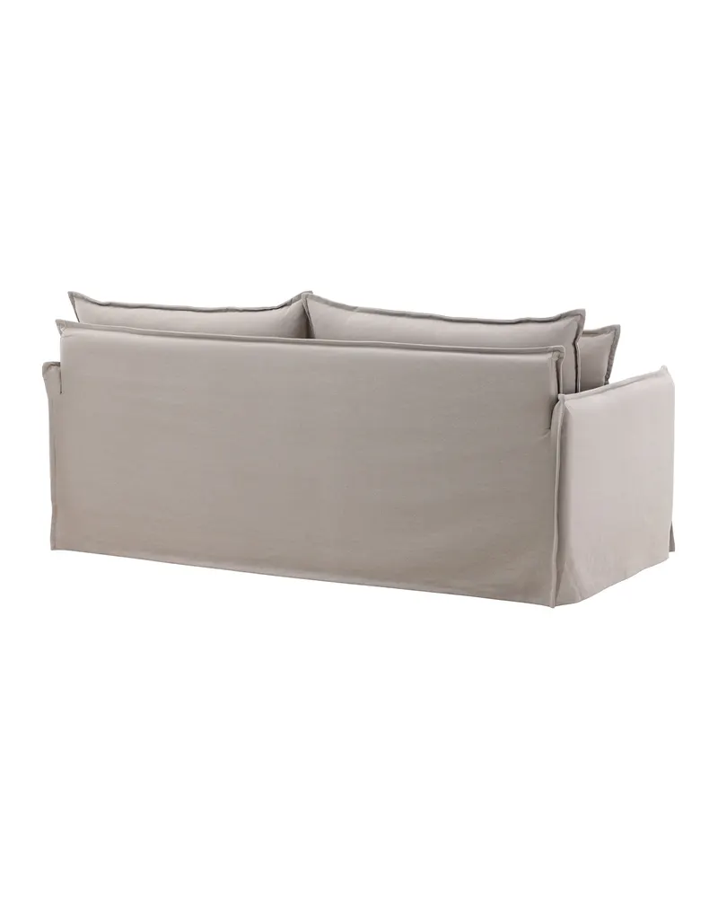 Nova 3-Sitzer-Sofa mit abnehmbarem Bezug in Braun, Gestell Schwarz, Ansicht 8
