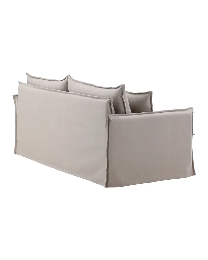 Nova 3-Sitzer-Sofa mit abnehmbarem Bezug in Braun, Gestell Schwarz, Ansicht 9