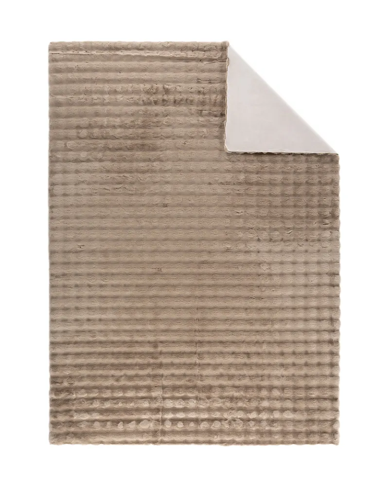 Novis Teppich mit Karostruktur in Beige, Ansicht 2