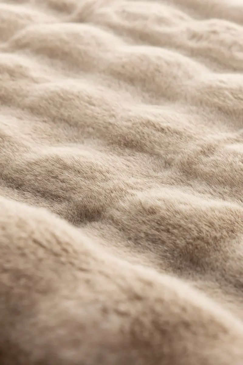 Novis Teppich mit Karostruktur in Beige, im Wohnraum, Ansicht 3