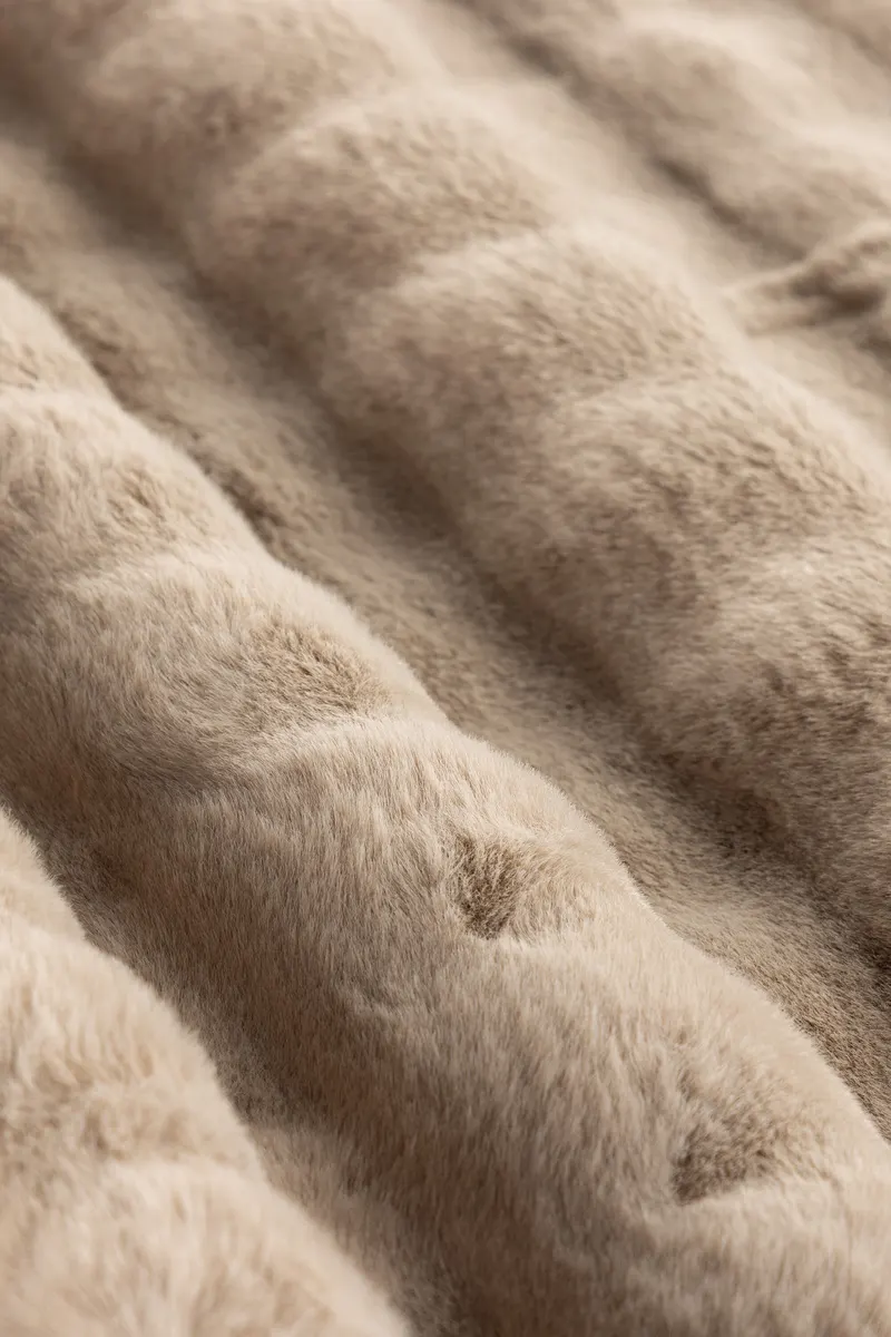 Novis Teppich mit Karostruktur in Beige, im Wohnraum, Ansicht 4