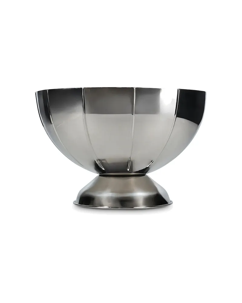 Nox Champagnerwanne aus doppelwandigem Edelstahl, Ø 32 cm, doppelwandig Silber