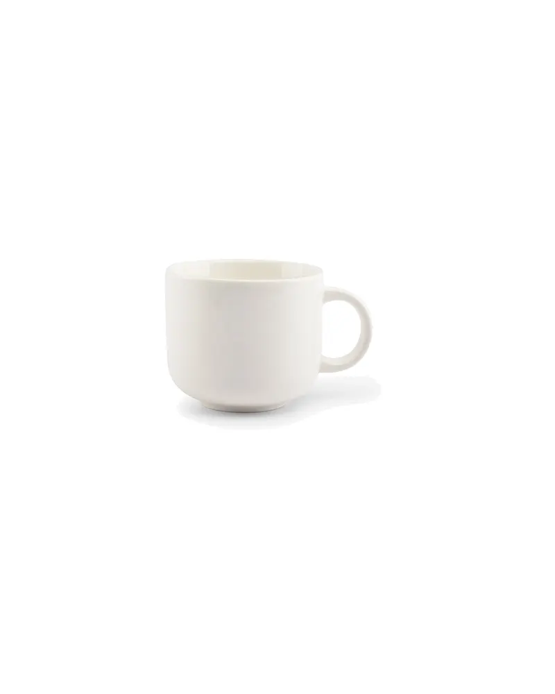 Nuo Tasse aus weißem Porzellan für Kaffee und Tee