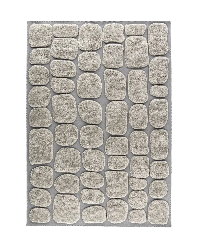 Octavius Teppich in Beige mit Pflastersteinmuster