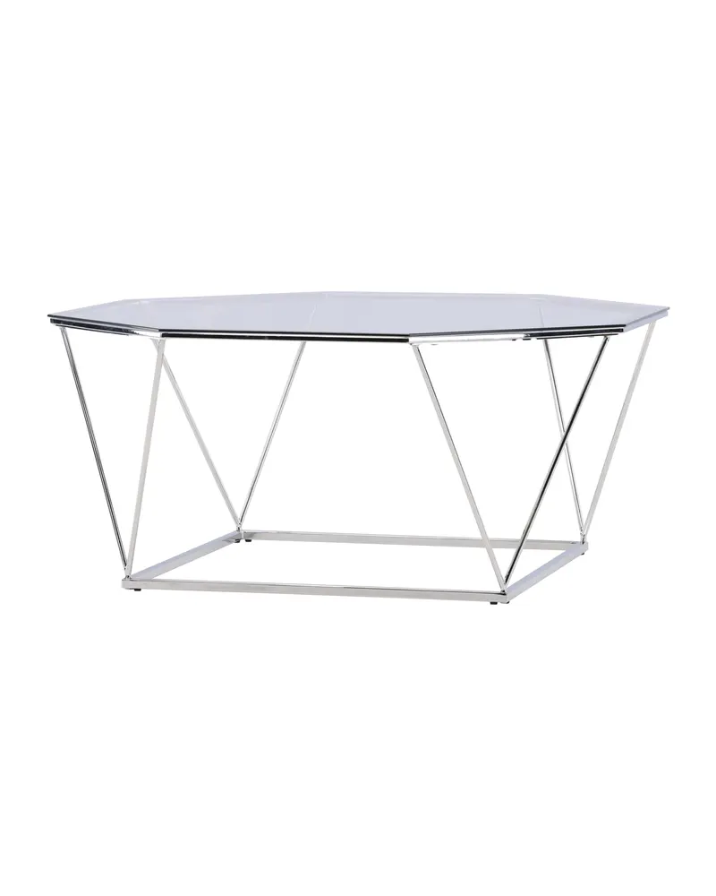 Österlen runder Couchtisch aus Glas mit Stahlgestell, Ansicht 9