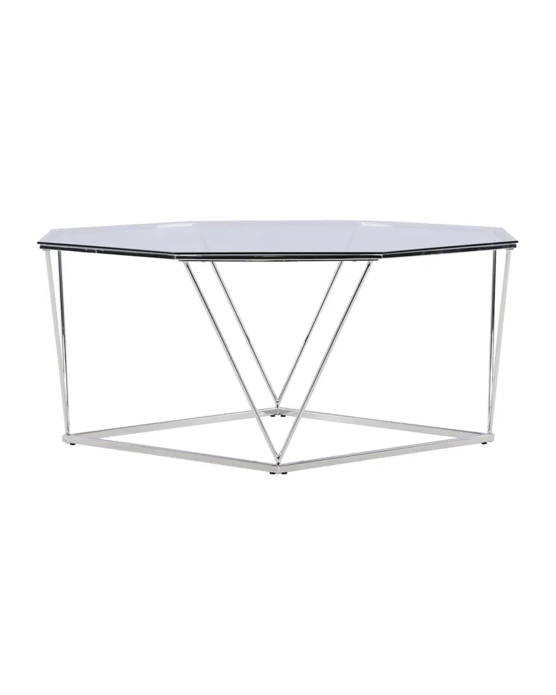 Österlen runder Couchtisch aus Glas mit Stahlgestell, Ansicht 10