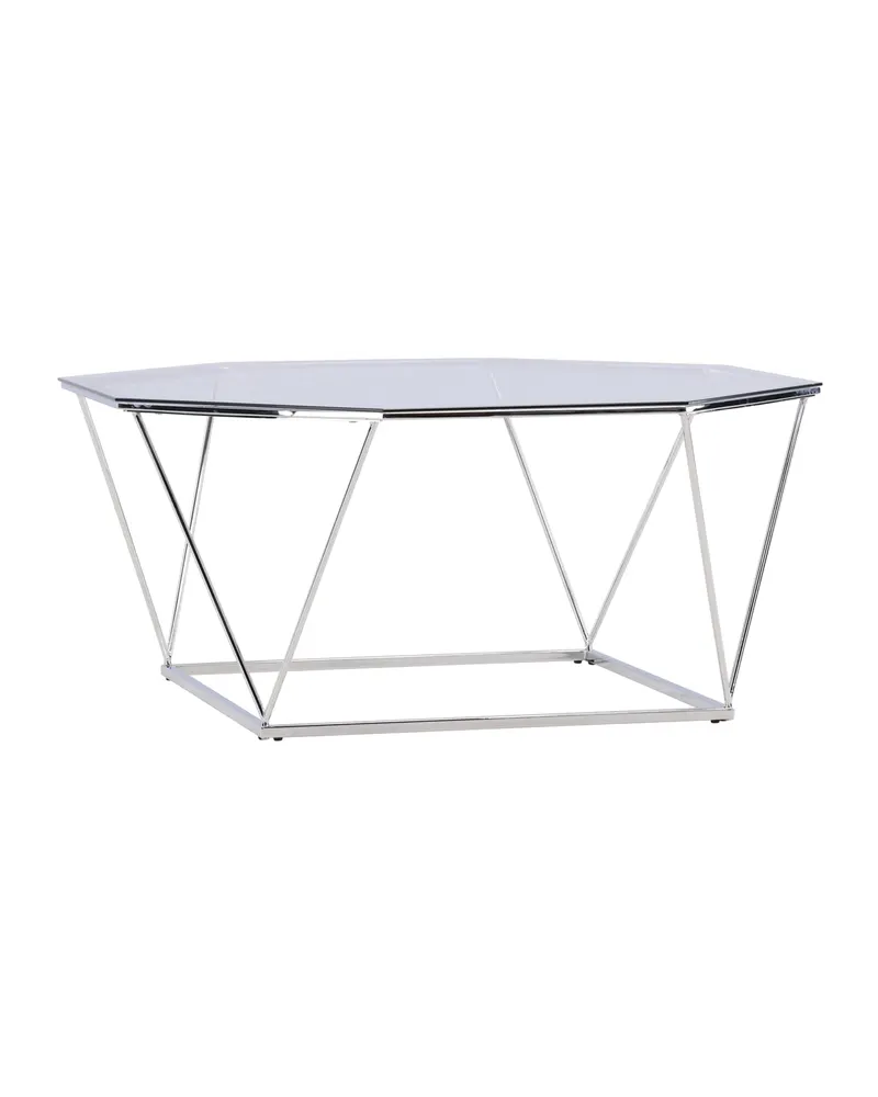 Österlen runder Couchtisch aus Glas mit Stahlgestell, Ansicht 11
