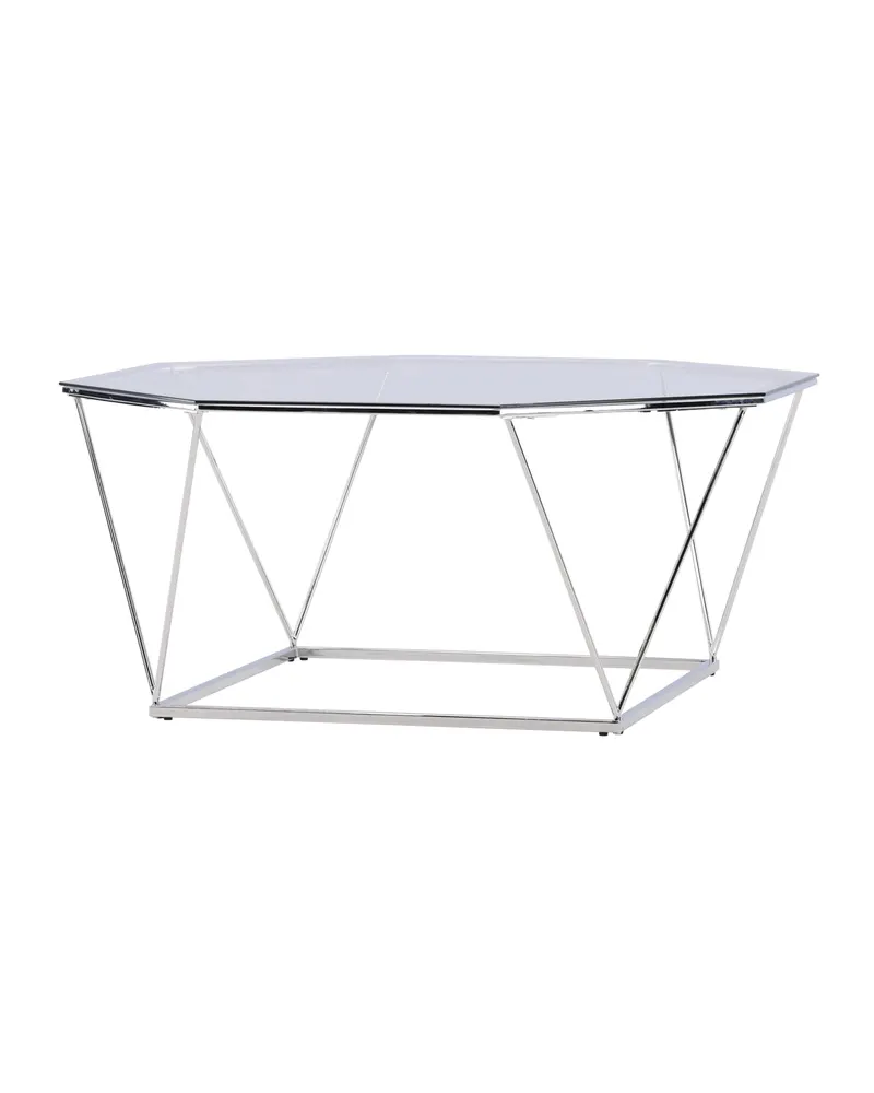 Österlen runder Couchtisch aus Glas mit Stahlgestell, Ansicht 12