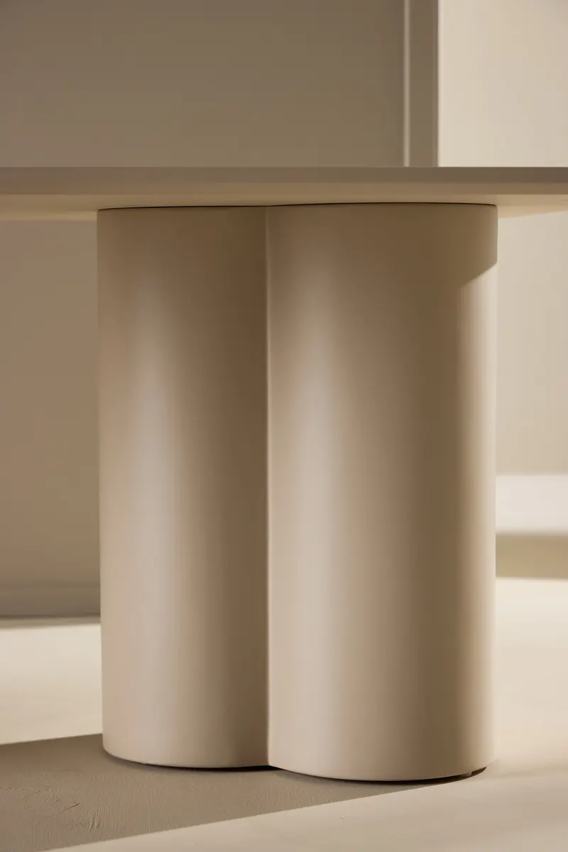 Olivia rechteckiger Couchtisch in Beige, im Wohnraum, Ansicht 5