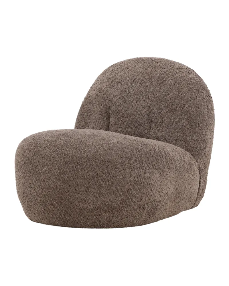 Omaha Loungesessel aus Bouclé, Ansicht 1