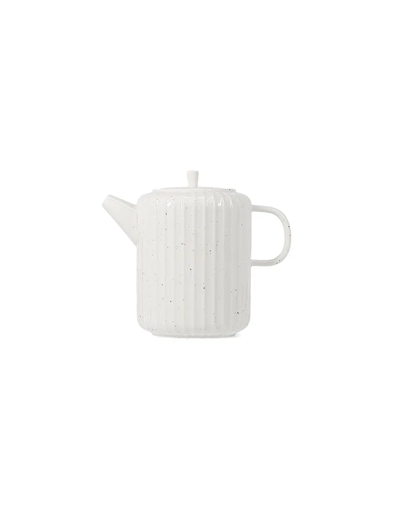 Ora Gloss Teekanne aus New Bone China mit gesprenkelter Glasur