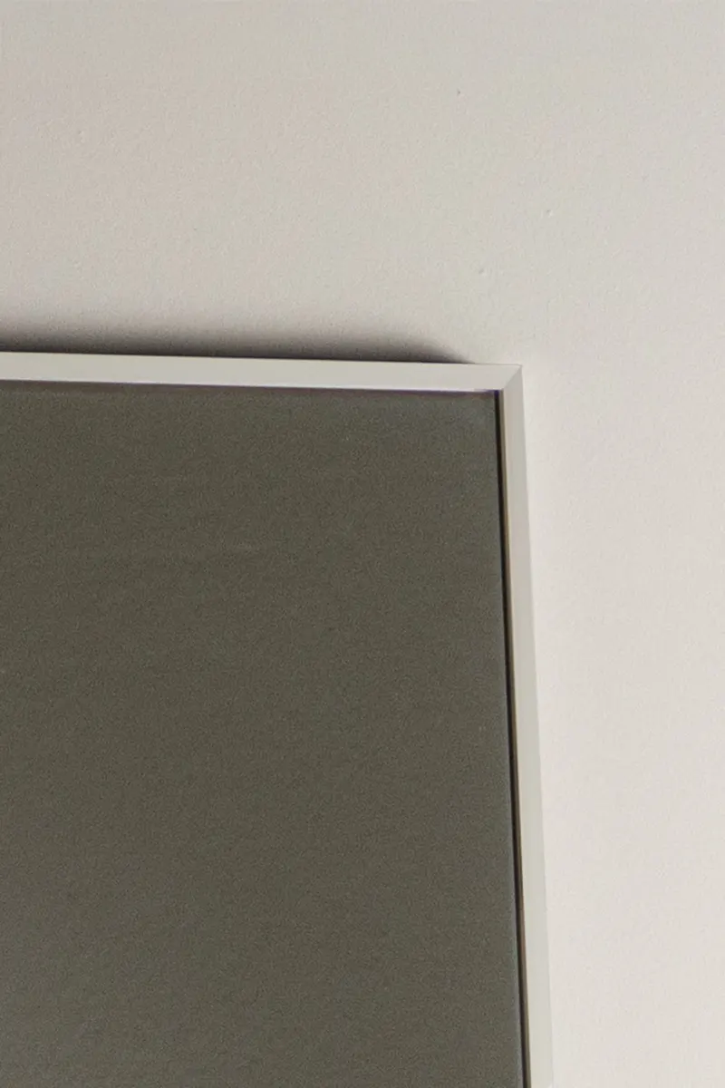 Orlando Wandspiegel, rechteckig mit schmalem Rahmen in 3 × 190 × 85 cm, Beige, im Wohnraum, Ansicht 3